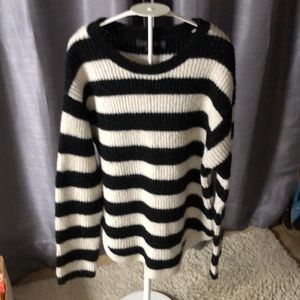 Black and white sweater